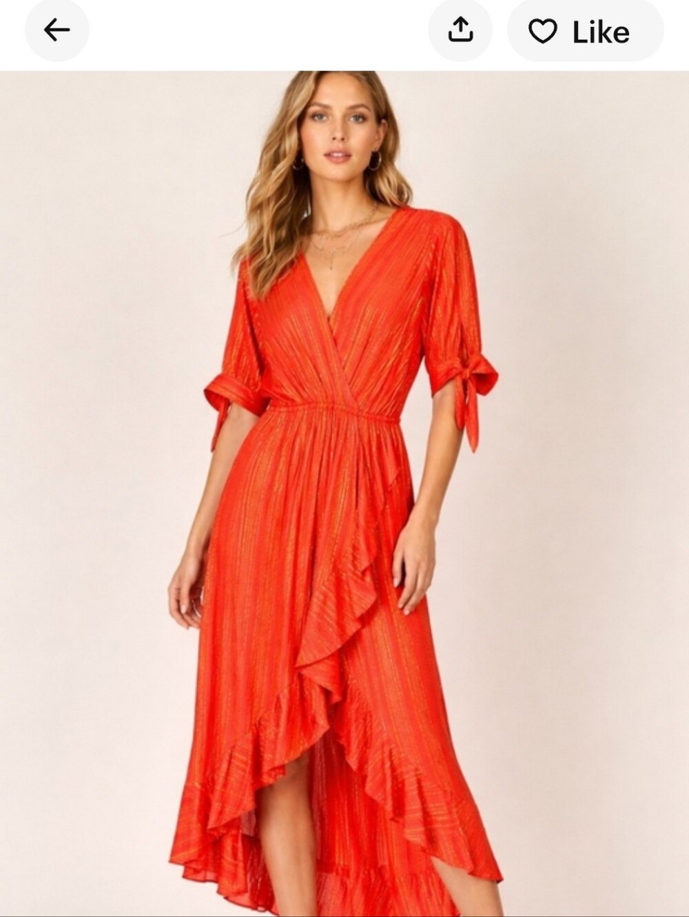 MICHAEL Michael Kors Orange Wrap Dress